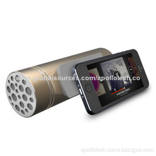 Waterproof Speaker, IP65 Level, TF Card with 3W Strong Torch and 6,000/9,000mAh Power Bank Functions